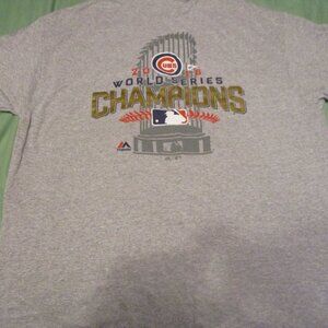 Majestic Official Chicago Cubs 2016 World Series Champions Mens' 2XL T-Shirt
